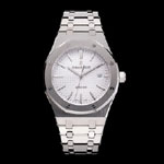 Swiss Audemars Piguet Royal Oak White Dial Stainless Steel Bracelet AP5525