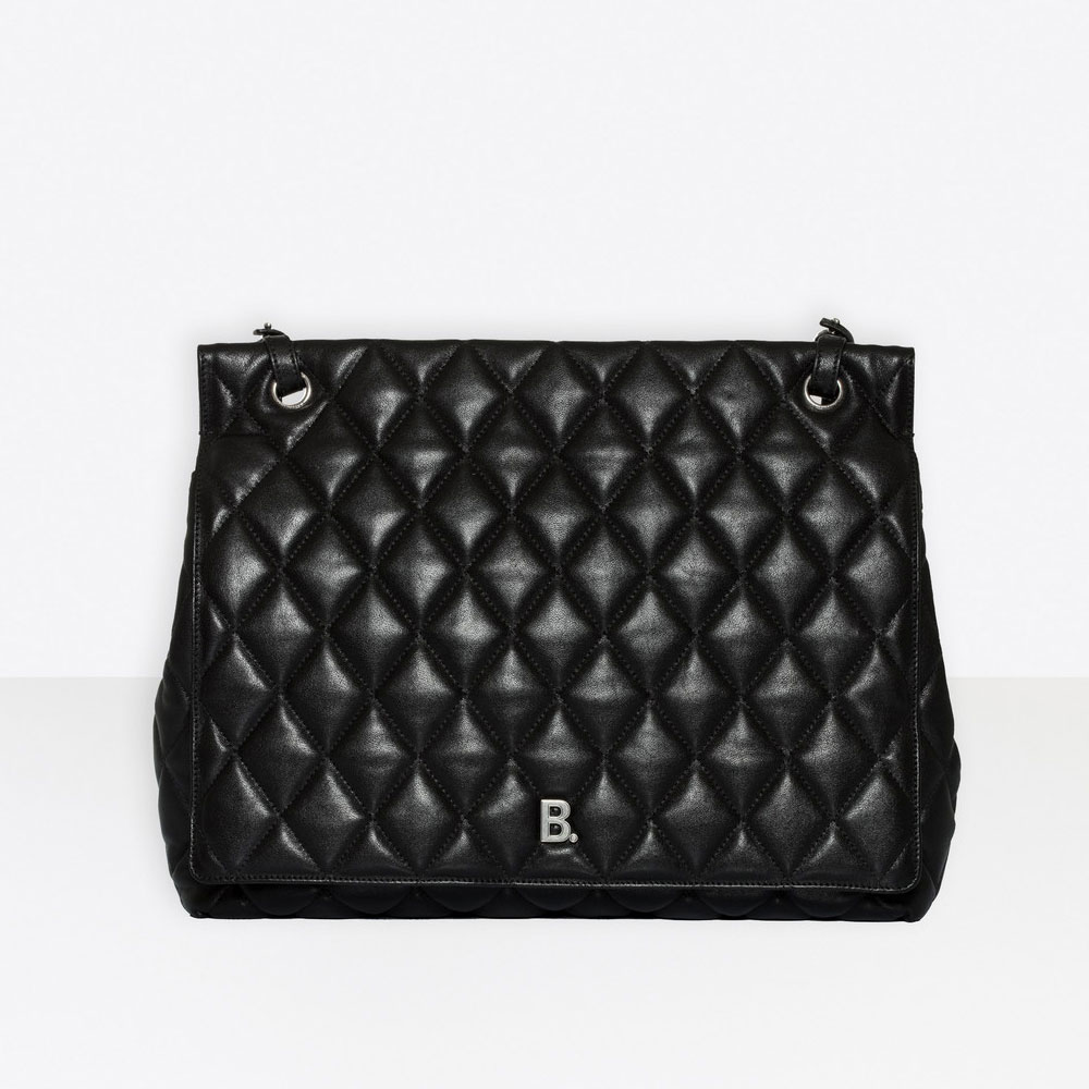 Balenciaga Touch Large Shoulder Bag Black 593372 1NH5Y 1000: Image 1
