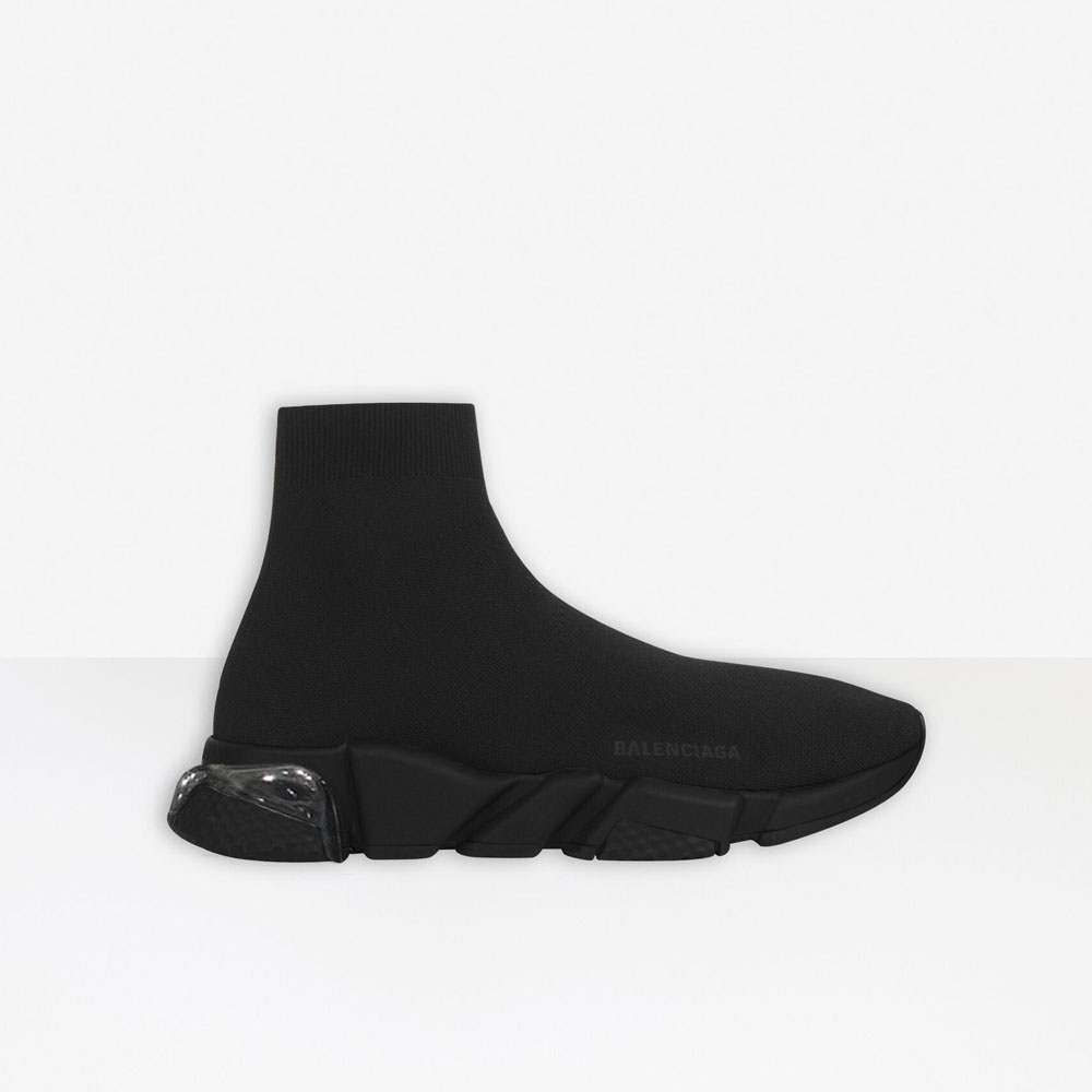 Balenciaga Speed Clear Sole Sneaker in Black 607544 W2DBL 1000: Image 1