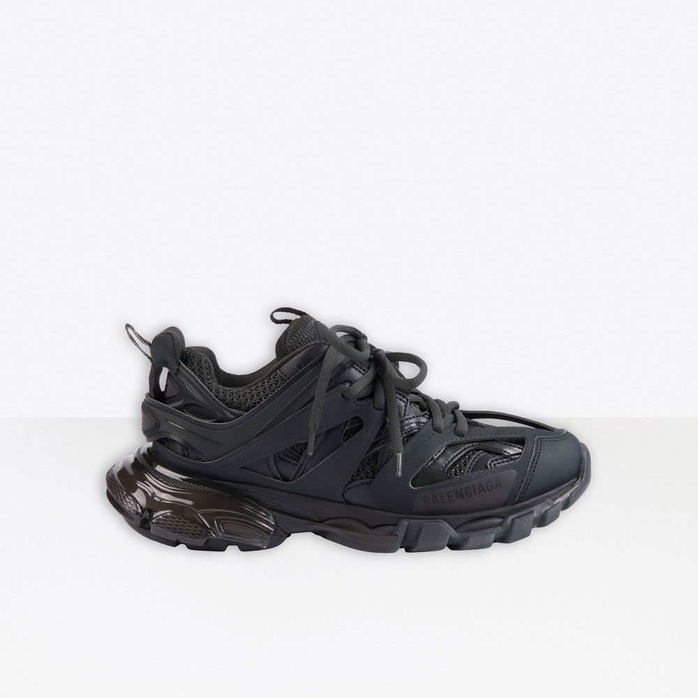 Balenciaga Track Clear Sole Sneaker in Black 647742 W3BM1 1000: Image 1