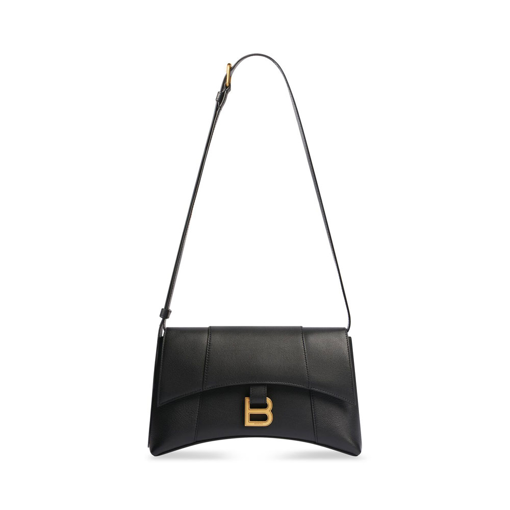 Balenciaga Downtown Xs Shoulder Bag in Black 671355 29S1M 1000: Image 1