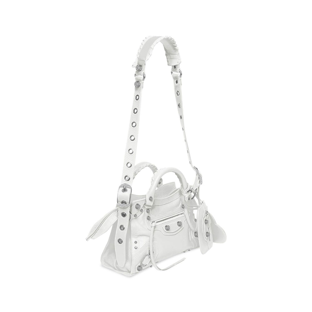 Balenciaga Neo Cagole Xs Bag With Rhinestones 700940 210BK 9104: Image 2