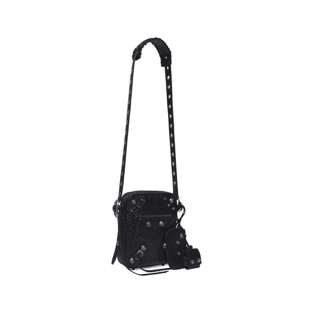 Balenciaga Le Cagole Men Crossbody Bag in Black 719065 210KR 1000: Image 2