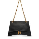 Balenciaga Crush Medium Chain Bag in Black 716393 210IT 1000