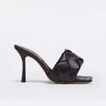 Bottega Veneta Lido Mule in Black 608854 VBSS 01000