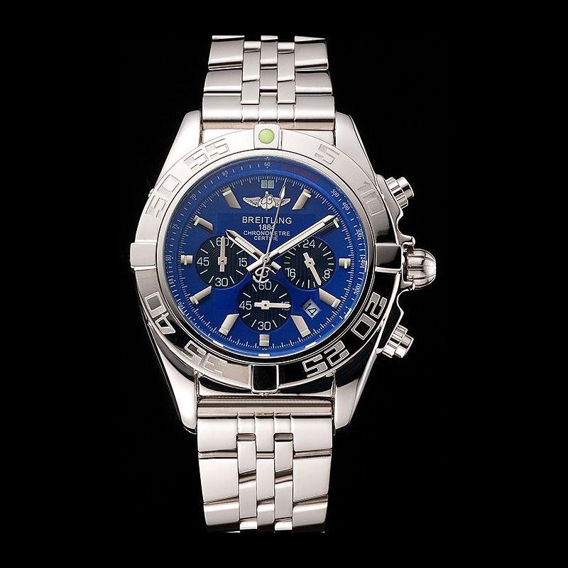 Breitling Chronomat 44 Blue Dial with Black Subdials Stainless Steel Bracelet BL5654: Image 1