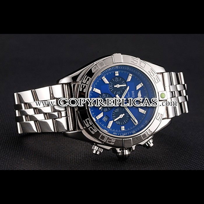Breitling Chronomat 44 Blue Dial with Black Subdials Stainless Steel Bracelet BL5654: Image 2