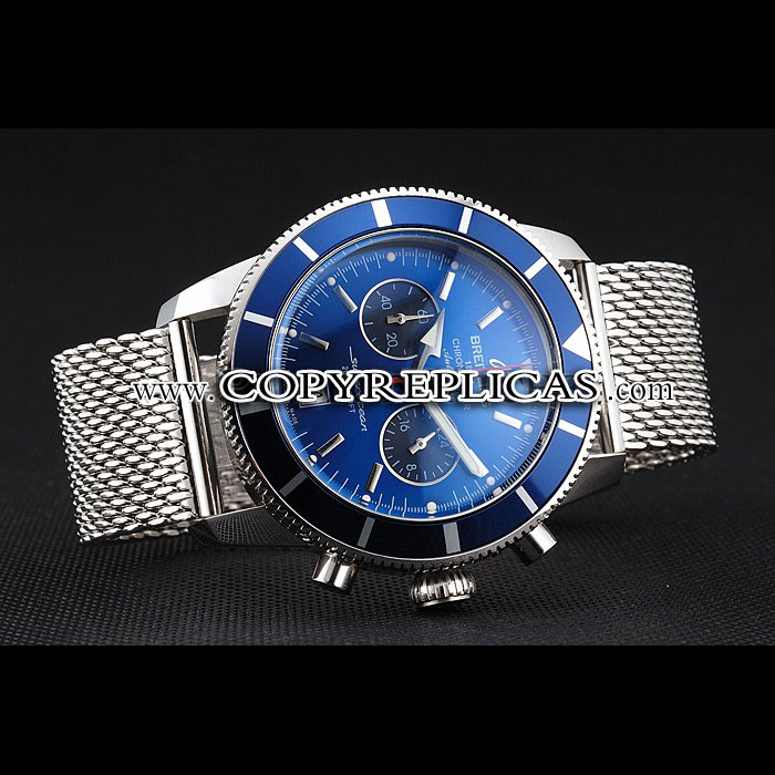 Breitling Superocean Heritage Chronographe 44 Blue Dial Bezel Steel Case Bracelet BL5657: Image 2