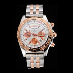 Swiss Breitling Certifie Stainless Steel Bezel White Dial BL5694