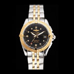 Breitling Colt Lady Black Dial Diamond Hour Marks Gold Bezel Steel Case Two Tone Bracelet BL5751