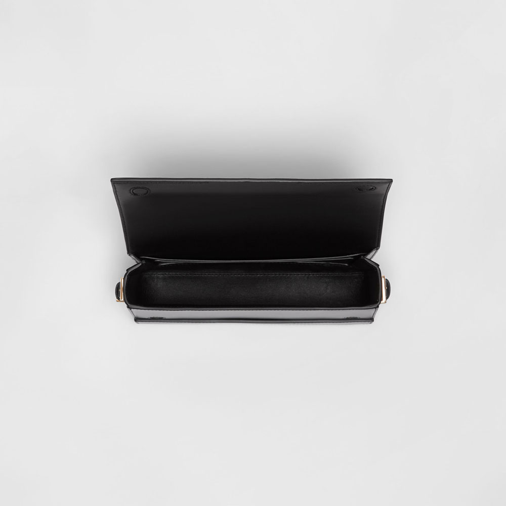 Burberry Mini Leather Grace Bag in Black 80119551: Image 3