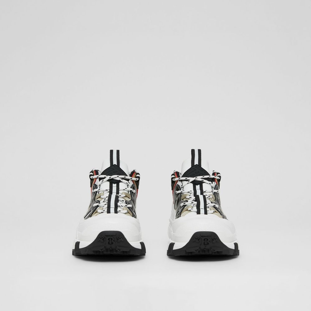 Burberry Icon Stripe Detail Leather Arthur Sneakers 80458251: Image 3