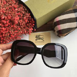 Burberry Folding Rectangular Frame Sunglasses Black 39881301