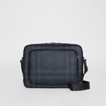 Burberry London Check Messenger Bag in Navy black 80051681