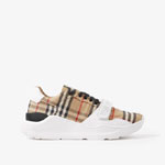 Burberry Check Suede and Leather Sneakers 80485771