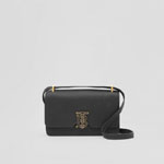 Burberry Grainy Leather Mini TB Bag in Black 80631251