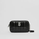 Burberry Quilted Leather Small Lola Camera Bag in Black 80648551