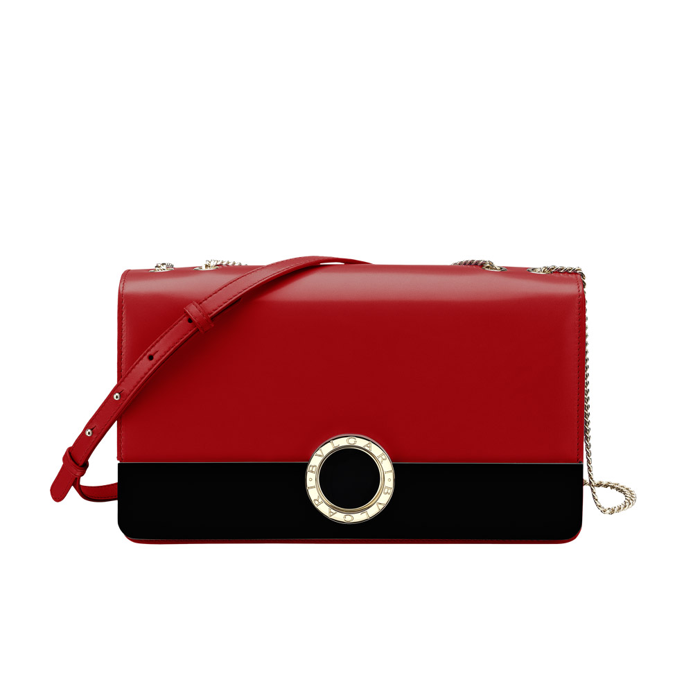 Flap cover Bulgari Bulgari Signature Bag in ruby red calf leather 280329: Image 1