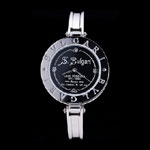 Bvlgari B-ZERO1 30mm Black Engraved Dial Steel Case Black Bezel Steel Bracelet BV5823