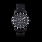 Bvlgari Bvlgari 42mm Black Dial Black Steel Case Black Steel Bracelet BV5825