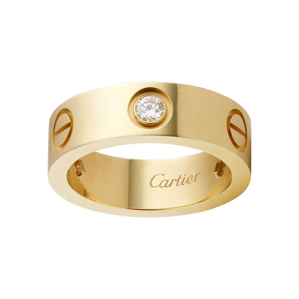 Cartier Love ring 3 diamonds B4032400: Image 1