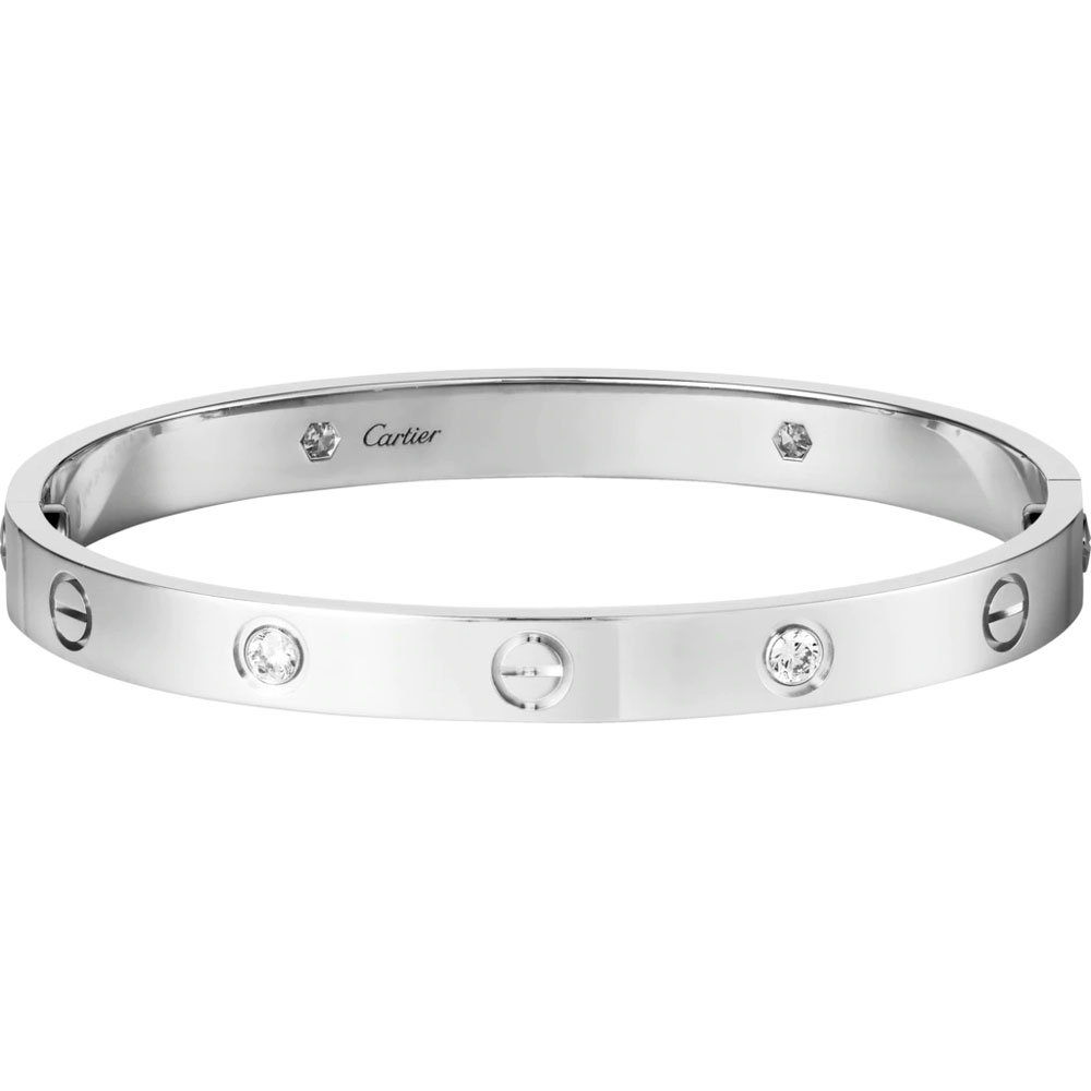 Cartier Love bracelet 4 diamonds B6035817: Image 1