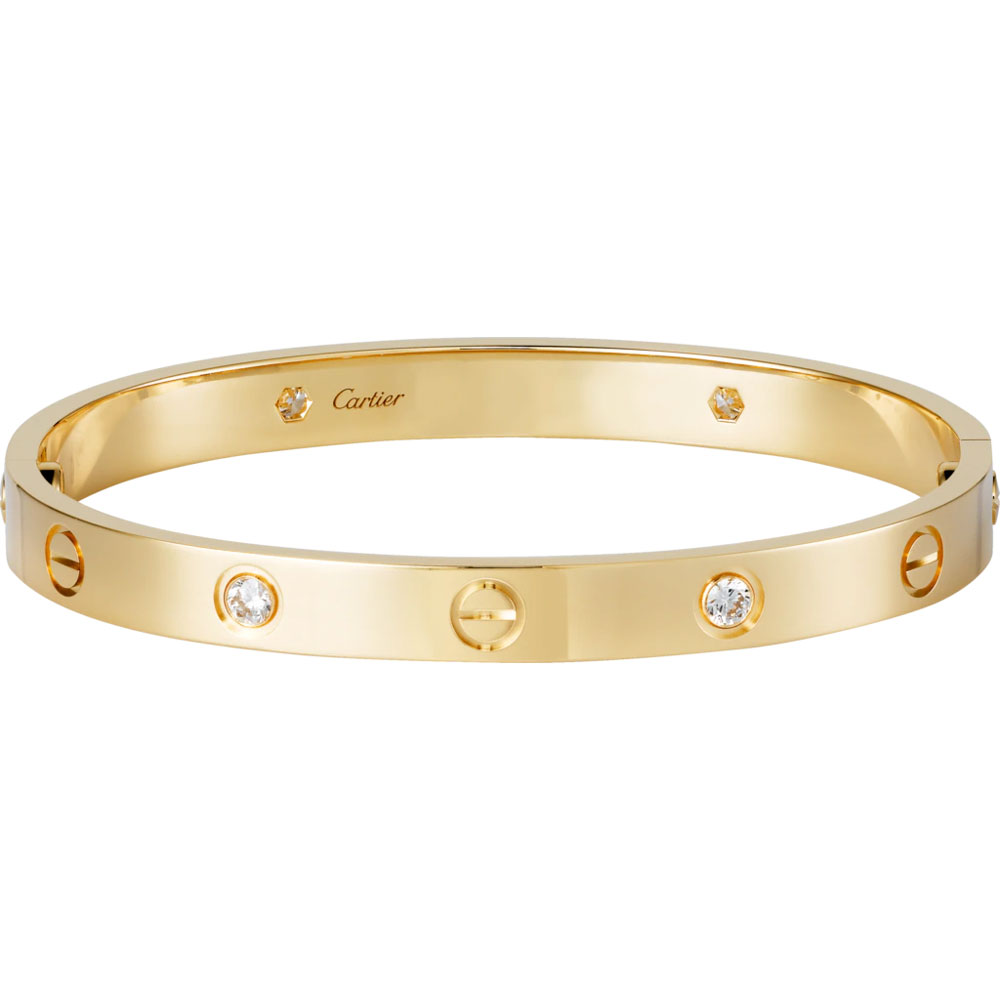 Cartier Love bracelet 4 diamonds B6035917: Image 1