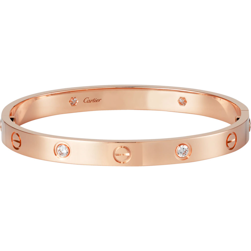 Cartier Love bracelet 4 diamonds B6036017: Image 1