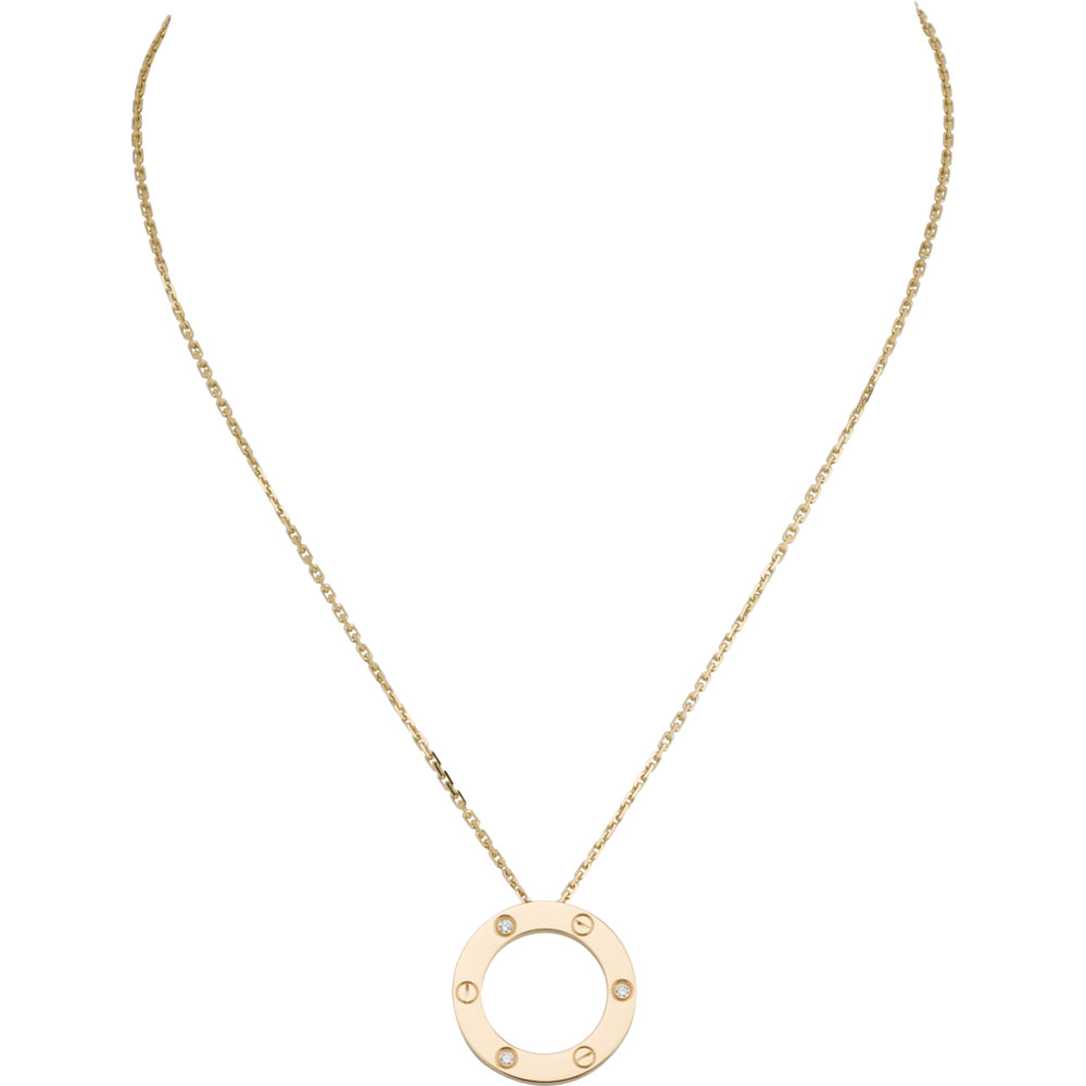 Cartier Love necklace 3 diamonds B7014500: Image 1