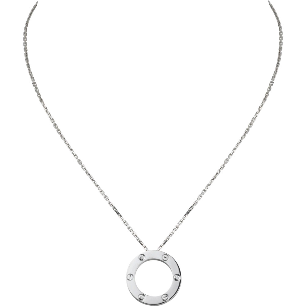 Cartier Love necklace 3 diamonds B7014600: Image 1