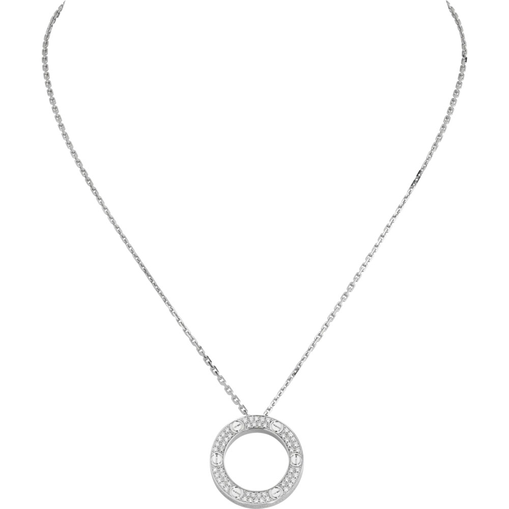 Cartier Love necklace diamond paved B7058000: Image 1