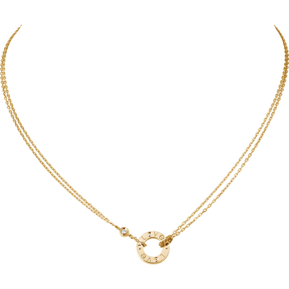 Cartier Love necklace 2 diamonds B7219500: Image 1