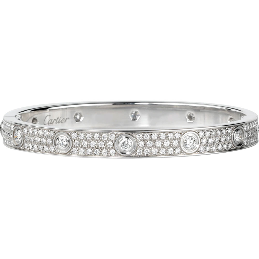 Cartier Love bracelet diamond paved N6033602: Image 1