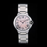 Cartier Ballon Bleu 38mm Pink Dial Stainless Steel Case And Bracelet CTR5908