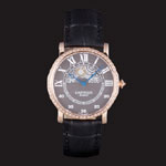 Cartier Moonphase Rose Gold Watch with Black Leather Band ct251 CTR5943