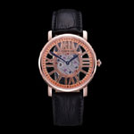 Cartier Rotonde Skeleton Flying Tourbillon Black CTR6028