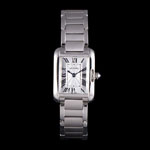 Cartier Tank Anglaise 23mm Silver Dial Stainless Steel Case And Bracelet CTR6089