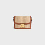 Celine Teen Triomphe Bag Raffia Effect Textile Calfskin 188882EXY 02NT