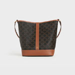 Celine Medium Bucket In Triomphe Canvas Calfskin 191132CAS 04LU