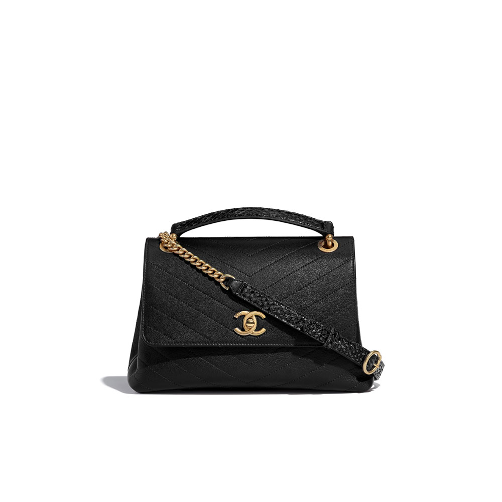 Chanel Flap bag with top handle A57147 Y83380 94305: Image 1