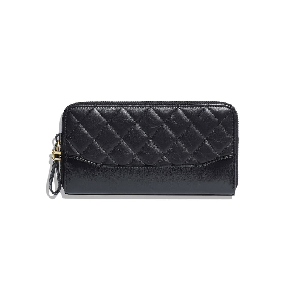 Chanel Aged Calfskin Zipped Wallet A84388 Y61477 94305: Image 1