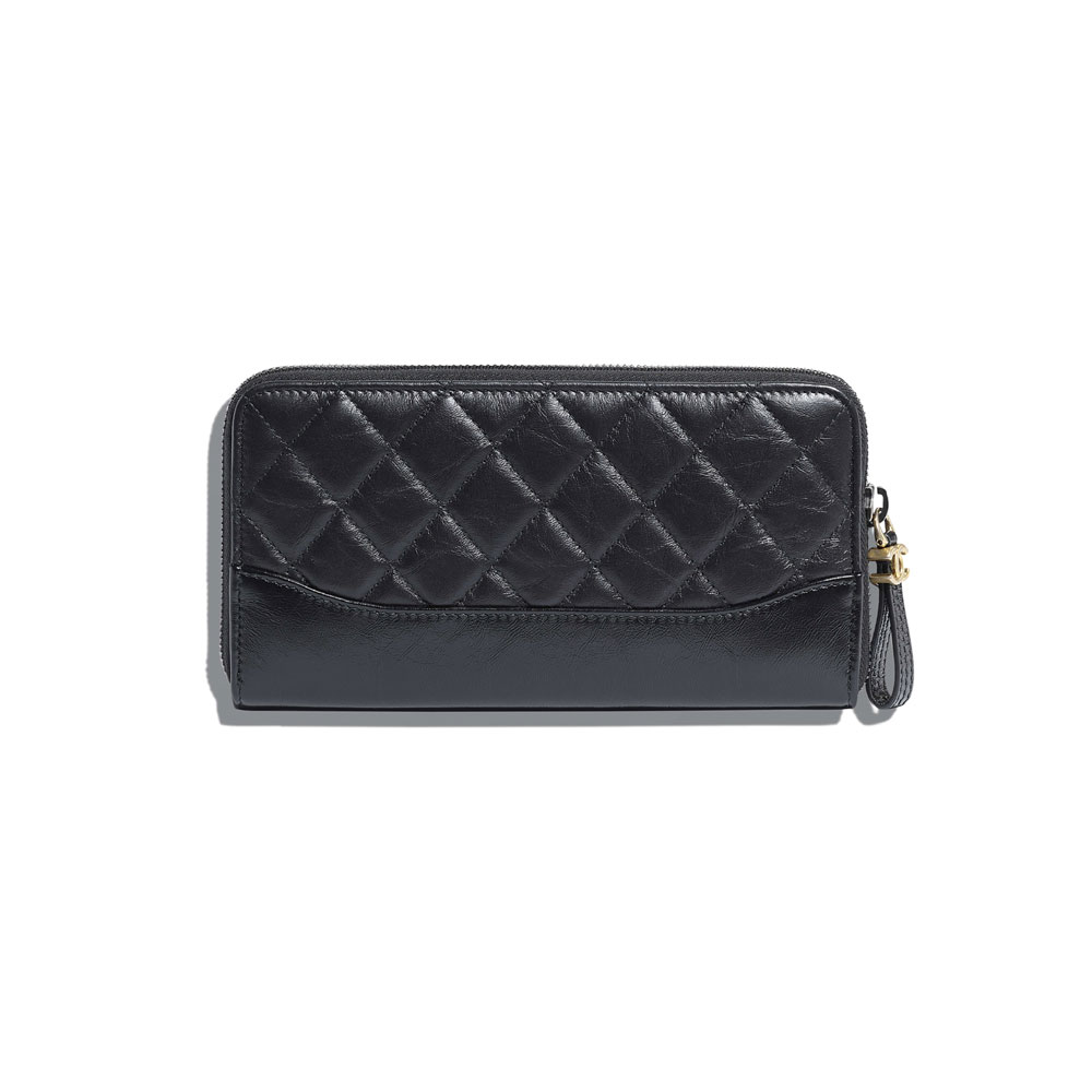 Chanel Aged Calfskin Zipped Wallet A84388 Y61477 94305: Image 2
