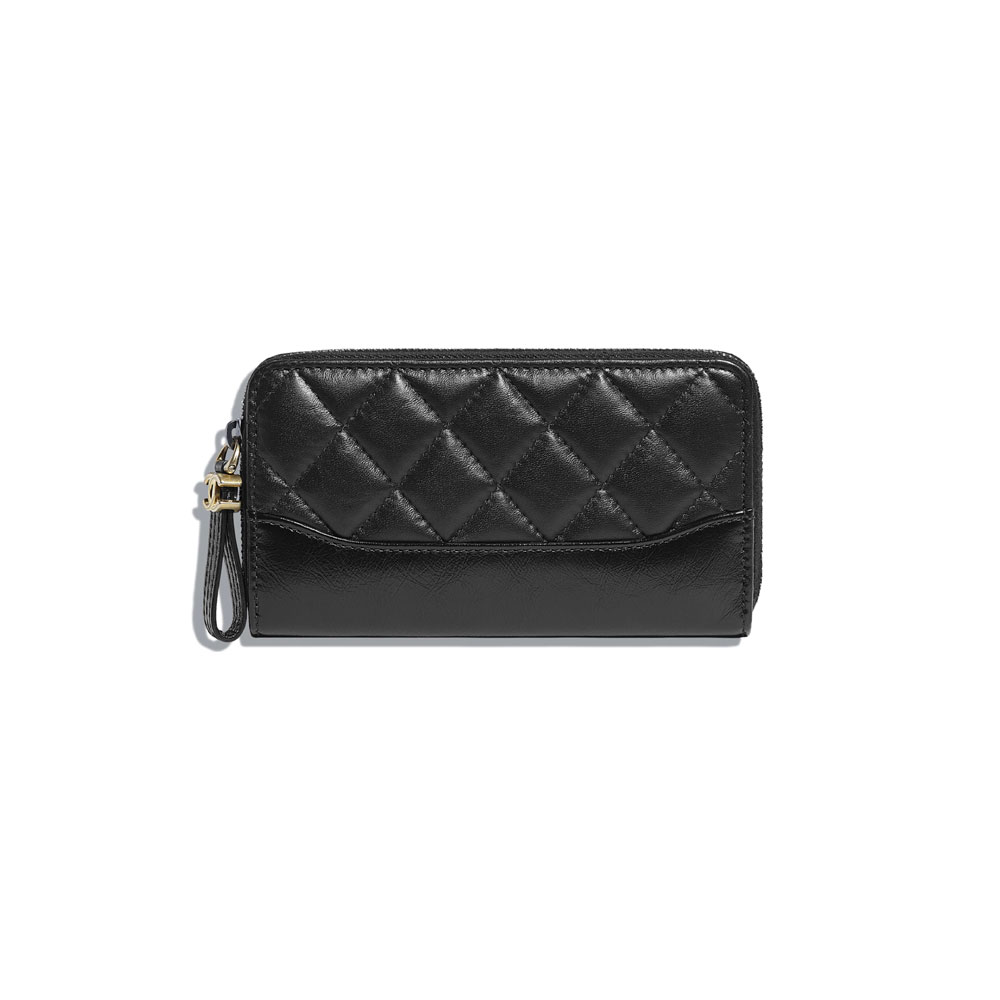 Chanel Black Zipped Wallet A84405 Y61477 94305: Image 1