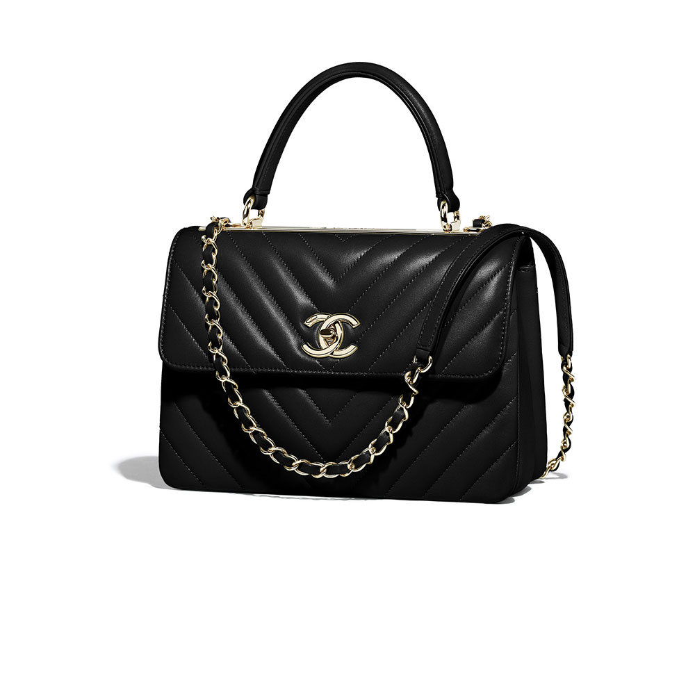 Chanel Small flap bag with top handle A92236 Y83366 94305: Image 3