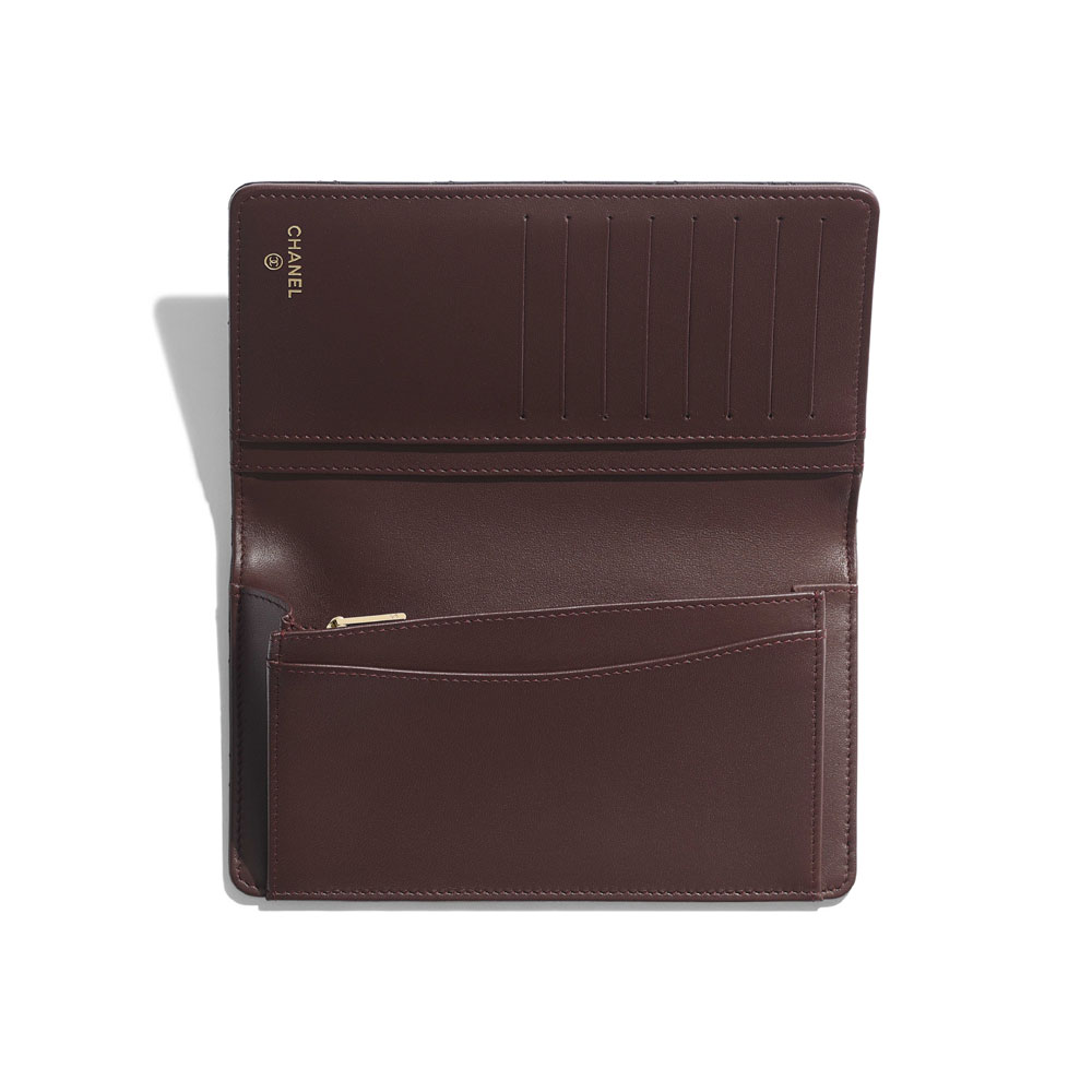 Chanel Black Classic Long Flap Wallet AP0233 Y01295 C3906: Image 3