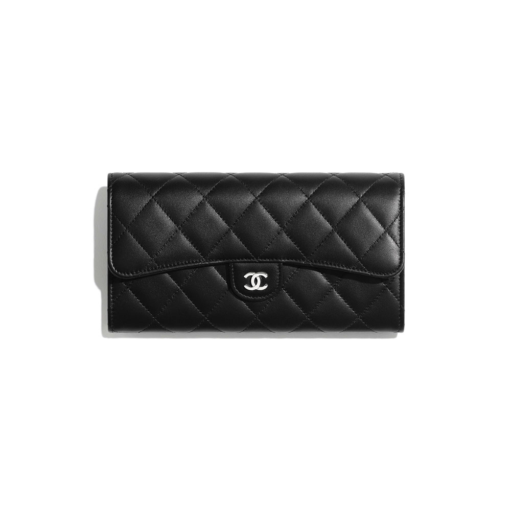 Chanel Lambskin Classic Long Flap Wallet AP0241 Y01480 C3906: Image 1