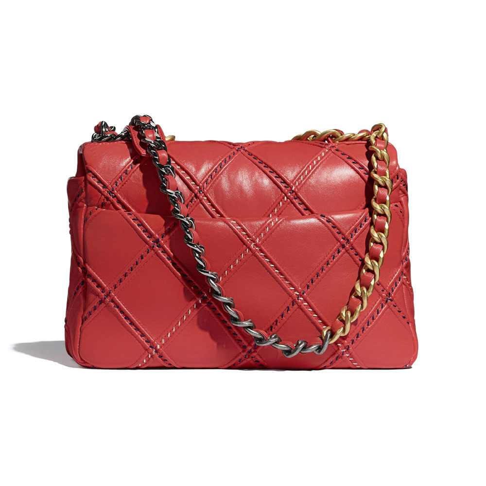 Chanel Red Chanel 19 Flap Bag AS1160 B05014 NB360: Image 2