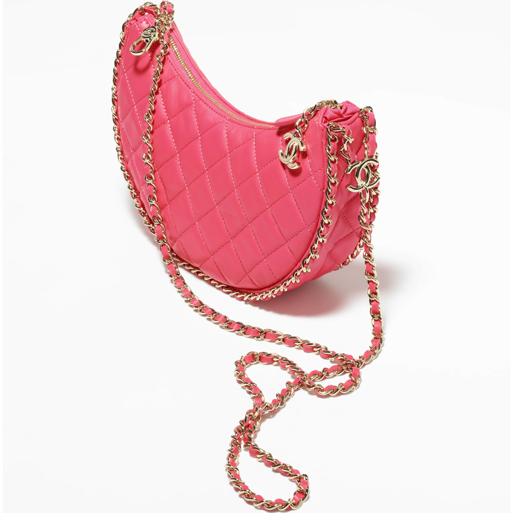 Chanel Lambskin Pink Small Hobo Bag AS3917 B10551 NM373: Image 2