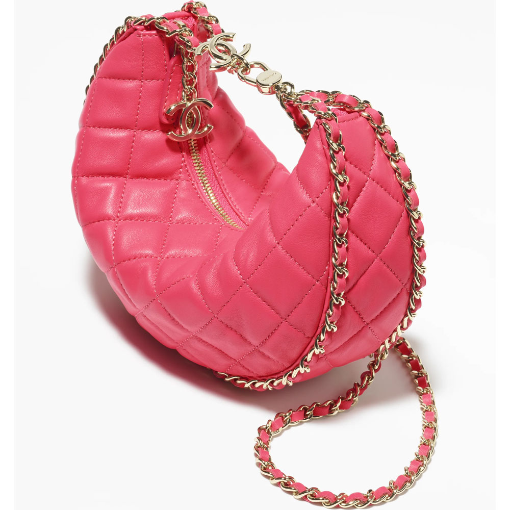 Chanel Lambskin Pink Small Hobo Bag AS3917 B10551 NM373: Image 3