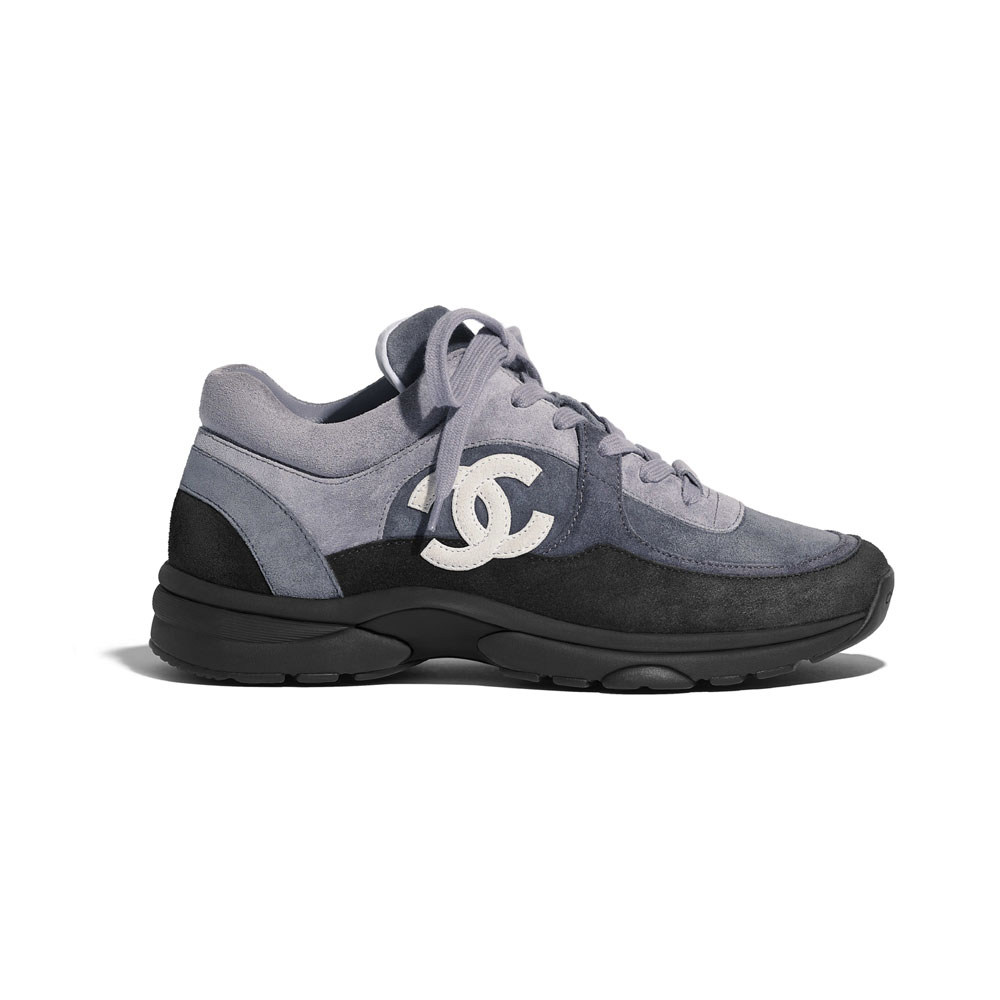 Chanel Suede Calfskin Black Sneakers G34360 X52117 94305: Image 1